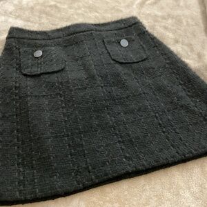 Black tweed skirt